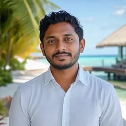 Portrait of Ibrahim, a Maldives resort marketer
